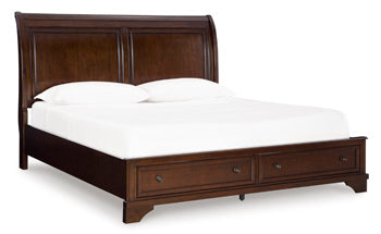 Trellington Sleigh Storage Bed - Holmwood's Furniture & Design Center (Somersworth, NH)