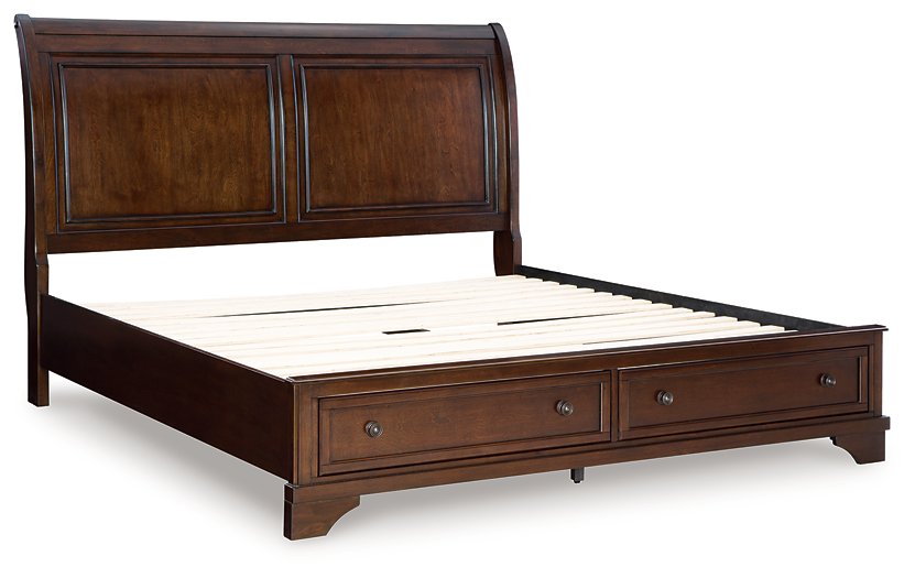 Trellington Sleigh Storage Bed - Holmwood's Furniture & Design Center (Somersworth, NH)