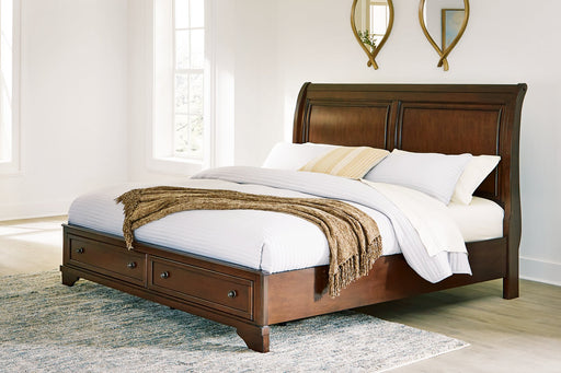 Trellington Sleigh Storage Bed - Holmwood's Furniture & Design Center (Somersworth, NH)