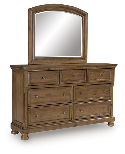Feddinger Dresser and Mirror - Holmwood's Furniture & Design Center (Somersworth, NH)