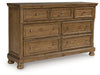 Feddinger Dresser and Mirror - Holmwood's Furniture & Design Center (Somersworth, NH)