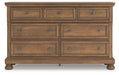 Feddinger Dresser and Mirror - Holmwood's Furniture & Design Center (Somersworth, NH)
