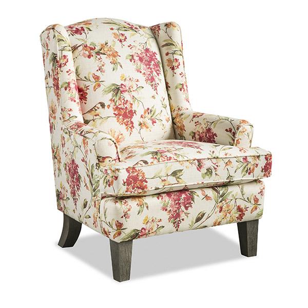 ANDREA WING CHAIR- 0170R - Holmwood's Furniture & Design Center (Somersworth, NH)