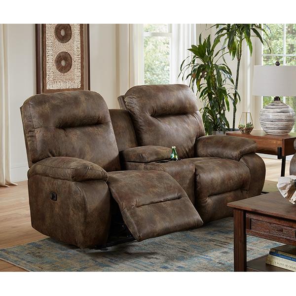 ARIAL LOVESEAT POWER HEAD TILT ROCKER CONSOLE LOVESEAT - L660RY7 - Holmwood's Furniture & Design Center (Somersworth, NH)