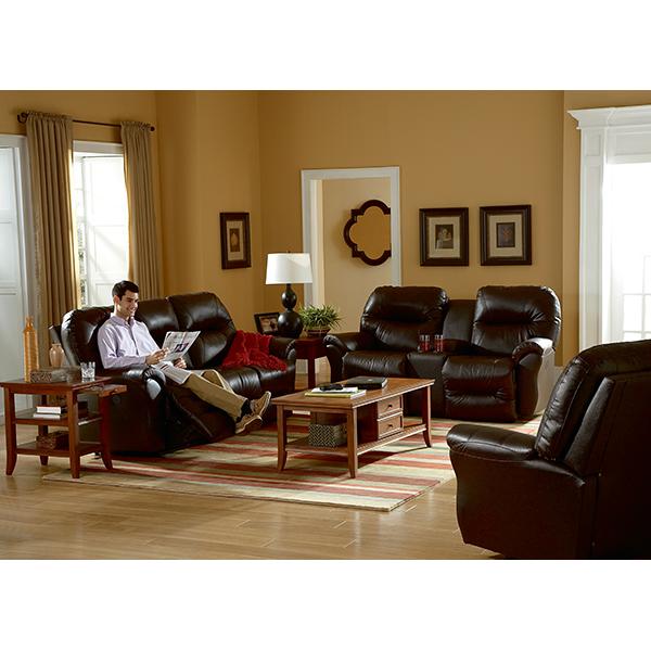 BODIE LOVESEAT LEATHER POWER ROCKING CONSOLE LOVESEAT- L760CQ7 - Holmwood's Furniture & Design Center (Somersworth, NH)
