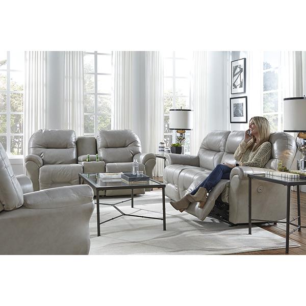 BODIE LOVESEAT LEATHER POWER SPACE SAVER CONSOLE LOVESEAT- L760CQ4 - Holmwood's Furniture & Design Center (Somersworth, NH)