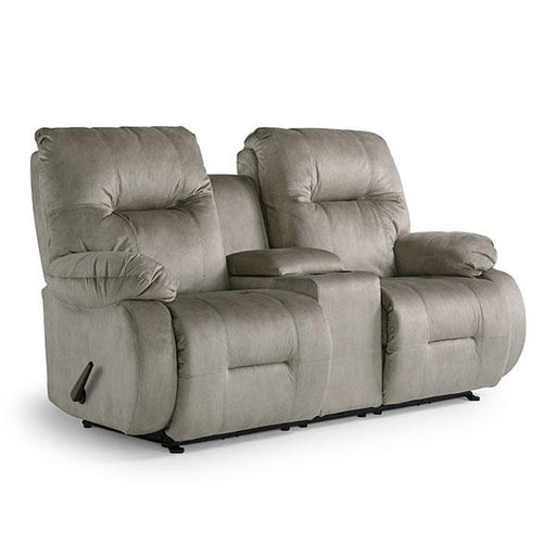 BRINLEY LOVESEAT LEATHER POWER HEAD TILT ROCKER CONSOLE LOVESEAT - L700CY7 - Holmwood's Furniture & Design Center (Somersworth, NH)