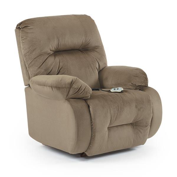 BRINLEY LEATHER POWER HEAD TILT ROCKER RECLINER- 8MZ87LU - Holmwood's Furniture & Design Center (Somersworth, NH)