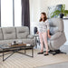 BRINLEY LEATHER POWER HEAD TILT ROCKER RECLINER- 8MZ87LV - Holmwood's Furniture & Design Center (Somersworth, NH)