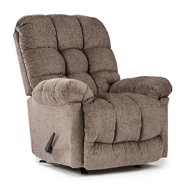 BROSMER LEATHER SPACE SAVER RECLINER W/ HEAT MASSAGE- 9MWH84LV - Holmwood's Furniture & Design Center (Somersworth, NH)