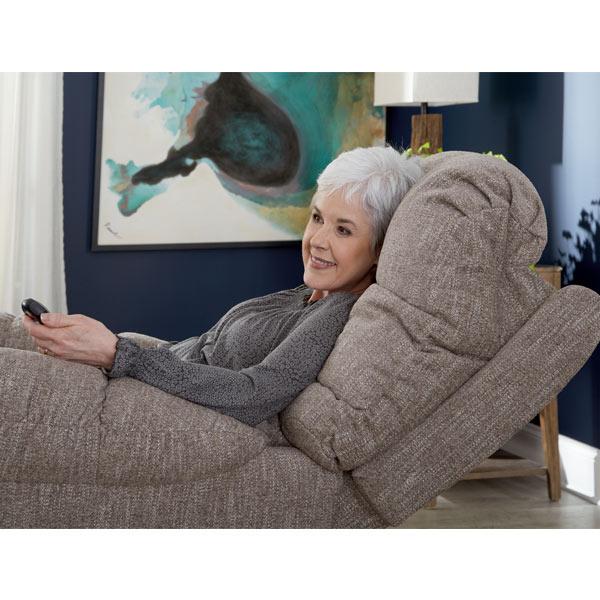 BROSMER LEATHER SPACE SAVER RECLINER W/ HEAT MASSAGE- 9MWH84LV - Holmwood's Furniture & Design Center (Somersworth, NH)