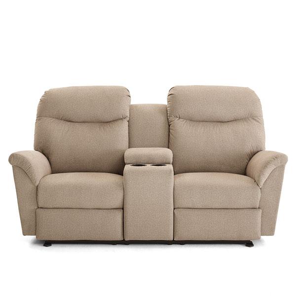 CAITLIN LOVESEAT LEATHER POWER HEAD TILT SPACE SAVER CONSOLE LOVESEAT - L420CY4 - Holmwood's Furniture & Design Center (Somersworth, NH)