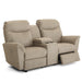 CAITLIN LOVESEAT LEATHER SPACE SAVER LOVESEAT- L420CA4 - Holmwood's Furniture & Design Center (Somersworth, NH)