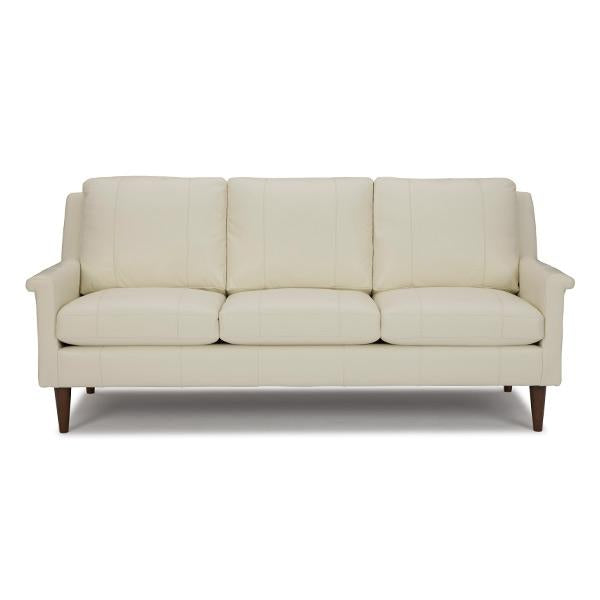 DACEY COLLECTION LEATHER STATIONARY SOFA- S11BGLU - Holmwood's Furniture & Design Center (Somersworth, NH)