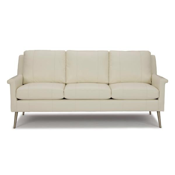 DACEY COLLECTION LEATHER STATIONARY SOFA- S11DWLU - Holmwood's Furniture & Design Center (Somersworth, NH)