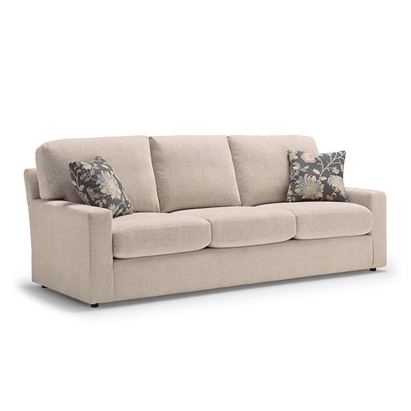 DOVELY COLLECTION STATIONARY SOFA W/2 PILLOWS- S25 - Holmwood's Furniture & Design Center (Somersworth, NH)