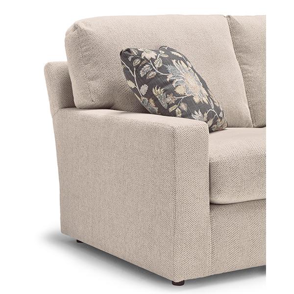 DOVELY COLLECTION STATIONARY SOFA W/2 PILLOWS- S25 - Holmwood's Furniture & Design Center (Somersworth, NH)