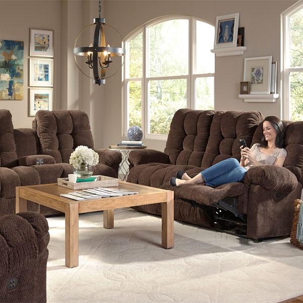 EVERLASTING COLLECTION POWER RECLINING SOFA- S515RP4 - Holmwood's Furniture & Design Center (Somersworth, NH)