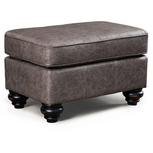 F64 LEATHER OTTOMAN- F64RLU - Holmwood's Furniture & Design Center (Somersworth, NH)