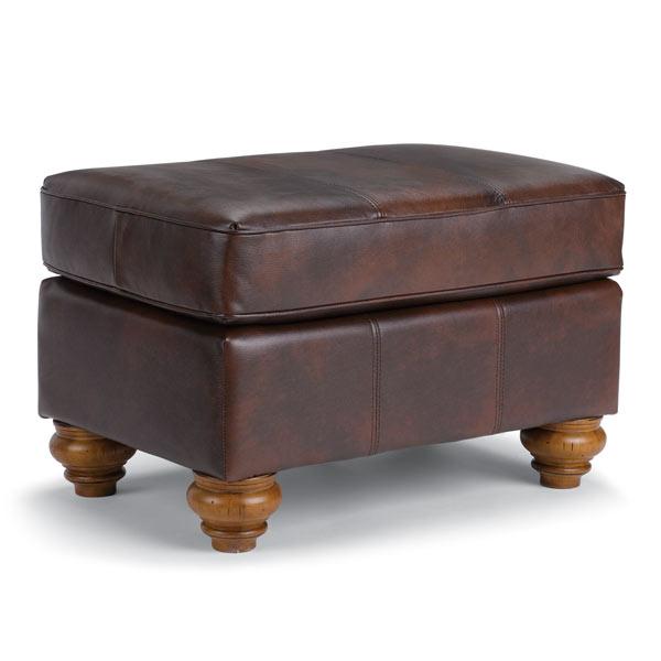 F64 LEATHER OTTOMAN- F64ELU