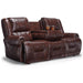 GENET COLLECTION LEATHER POWER RECLINING SOFA W/ FOLD DOWN TABLE- S960CP4 - Holmwood's Furniture & Design Center (Somersworth, NH)