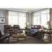 GENET COLLECTION LEATHER POWER RECLINING SOFA W/ FOLD DOWN TABLE- S960CP4 - Holmwood's Furniture & Design Center (Somersworth, NH)