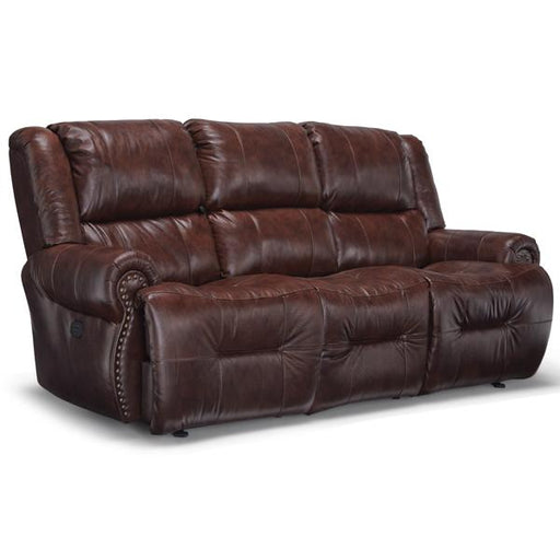 GENET COLLECTION LEATHER POWER RECLINING SOFA W/ FOLD DOWN TABLE- S960CP4 - Holmwood's Furniture & Design Center (Somersworth, NH)