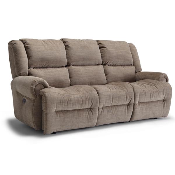 GENET COLLECTION LEATHER RECLINING SOFA W/ FOLD DOWN TABLE- S960CA4 - Holmwood's Furniture & Design Center (Somersworth, NH)