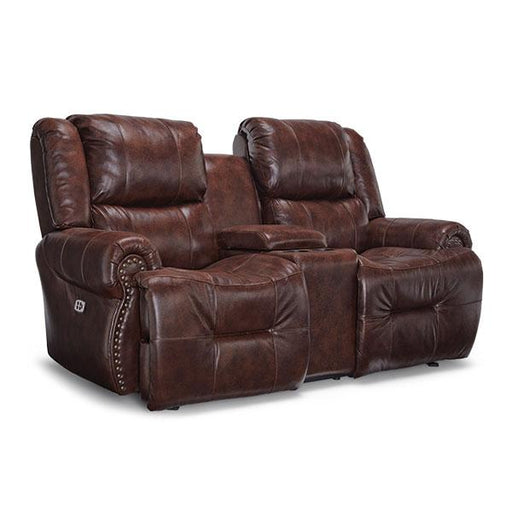 GENET LOVESEAT POWER HEAD TILT ROCKER CONSOLE LOVESEAT - L960RY7 - Holmwood's Furniture & Design Center (Somersworth, NH)