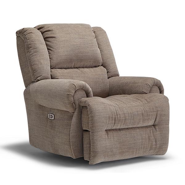 GENET LEATHER POWER HEAD TILT SWIVEL GLIDER RECLINER- 9NZ65LU