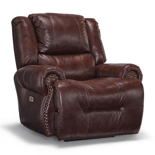 GENET LEATHER POWER HEAD TILT SWIVEL GLIDER RECLINER- 9NZ65LU - Holmwood's Furniture & Design Center (Somersworth, NH)