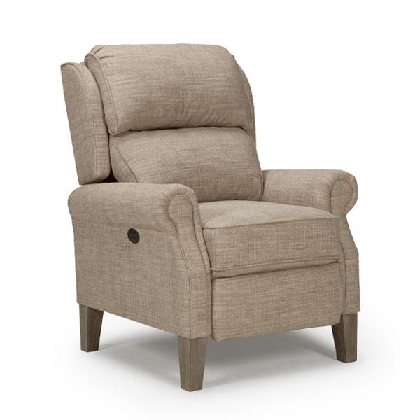 JOANNA LEATHER POWER HEAD TILT HIGH LEG RECLINER - 0LZ20ELU - Holmwood's Furniture & Design Center (Somersworth, NH)