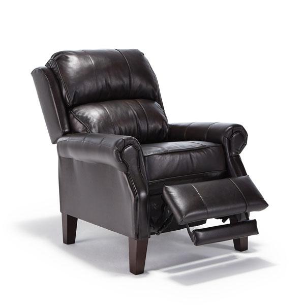 JOANNA LEATHER HIGH LEG RECLINER - 0L20DWLU - Holmwood's Furniture & Design Center (Somersworth, NH)