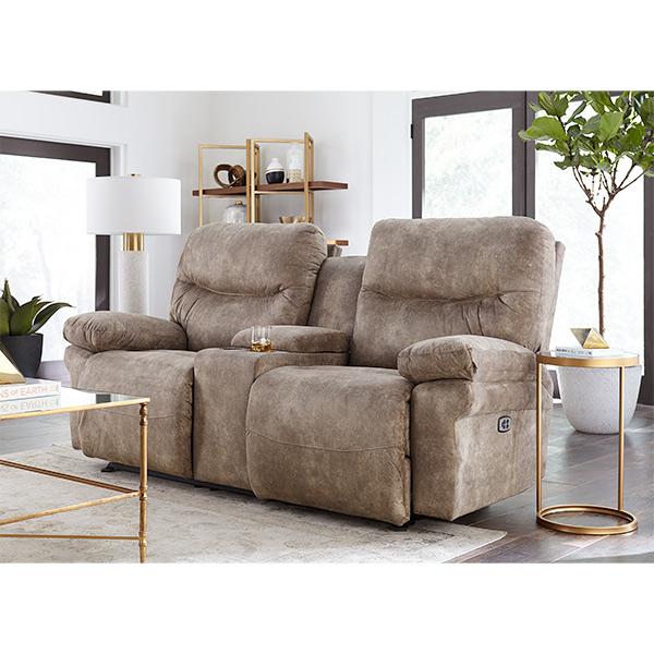 LEYA LOVESEAT POWER HEAD TILT ROCKER CONSOLE LOVESEAT - L670RY7 - Holmwood's Furniture & Design Center (Somersworth, NH)