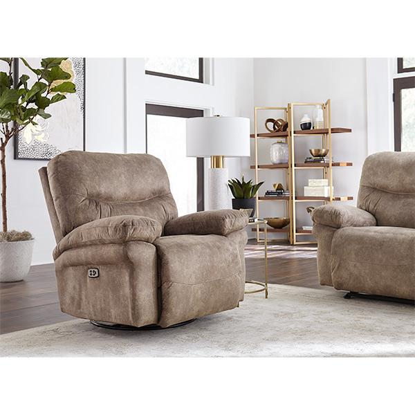 LEYA POWER HEAD TILT SPACE SAVER RECLINER- 6MZ74 - Holmwood's Furniture & Design Center (Somersworth, NH)
