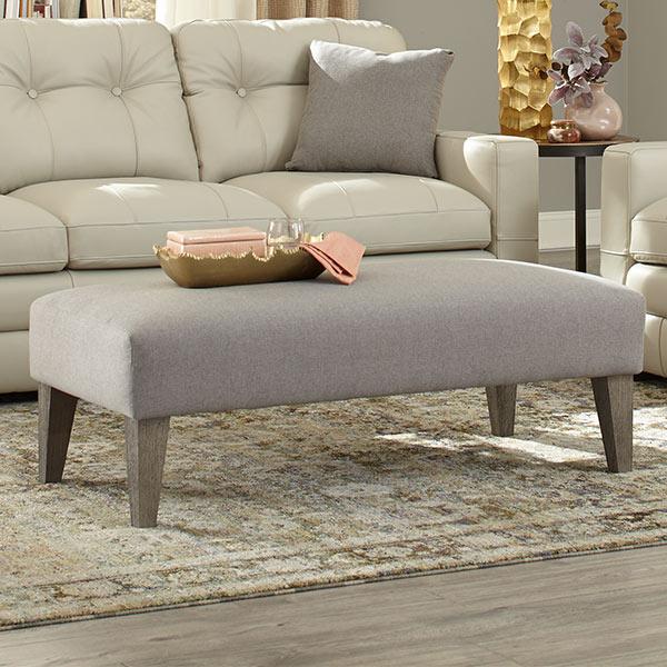 LINETTE BENCH OTTOMAN W/2 PILLOWS- 9950R2P - Holmwood's Furniture & Design Center (Somersworth, NH)