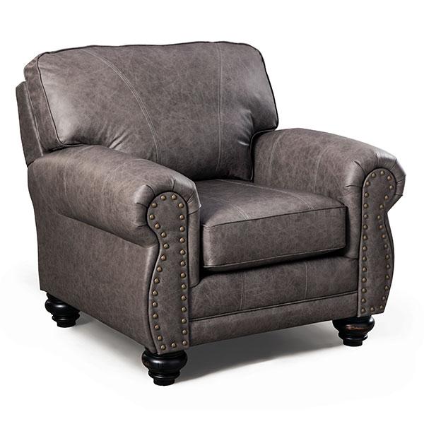 NOBLE LEATHER CLUB CHAIR- C64RLU - Holmwood's Furniture & Design Center (Somersworth, NH)