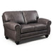 NOBLE LOVESEAT LEATHER STATIONARY LOVESEAT- L64RLU - Holmwood's Furniture & Design Center (Somersworth, NH)