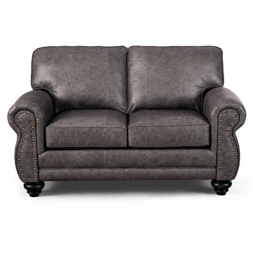 NOBLE LOVESEAT LEATHER STATIONARY LOVESEAT- L64RLU - Holmwood's Furniture & Design Center (Somersworth, NH)