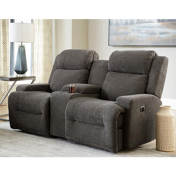 O'NEIL LOVESEAT POWER HEAD TILT SPACE SAVER CONSOLE LOVESEAT - L920RY4 - Holmwood's Furniture & Design Center (Somersworth, NH)