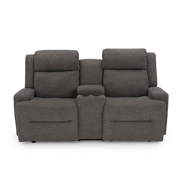 O'NEIL LOVESEAT POWER HEAD TILT SPACE SAVER CONSOLE LOVESEAT - L920RY4 - Holmwood's Furniture & Design Center (Somersworth, NH)