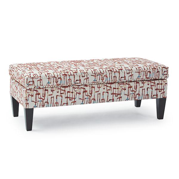 PEONY STORAGE OTTOMAN W/2 PILLOWS- 9910E2P - Holmwood's Furniture & Design Center (Somersworth, NH)