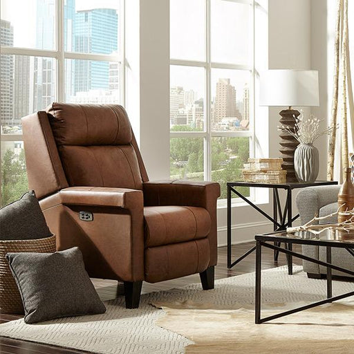PRIMA LEATHER POWER HEAD TILT HIGH LEG RECLINER - 3LZ40DWLU - Holmwood's Furniture & Design Center (Somersworth, NH)