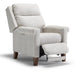 PRIMA LEATHER POWER HEAD TILT HIGH LEG RECLINER - 3LZ40ELU - Holmwood's Furniture & Design Center (Somersworth, NH)