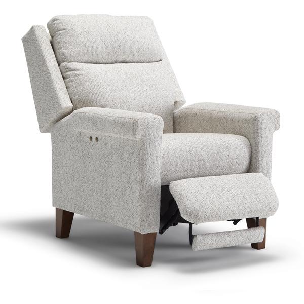 PRIMA LEATHER POWER HEAD TILT HIGH LEG RECLINER - 3LZ40DWLU - Holmwood's Furniture & Design Center (Somersworth, NH)