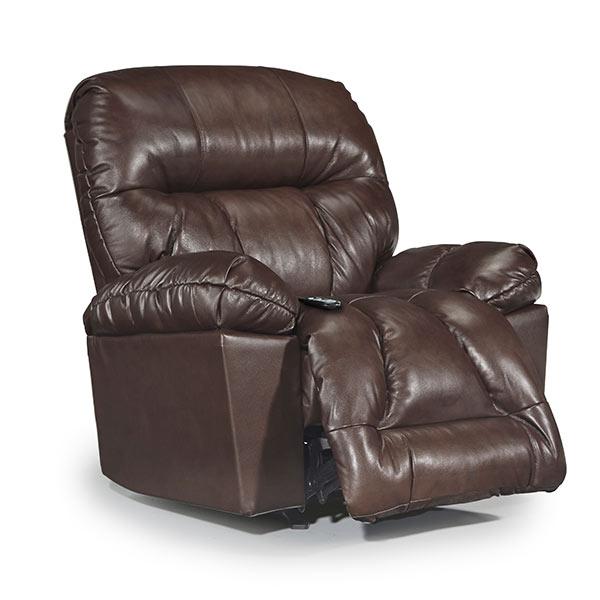 RETREAT LEATHER SPACE SAVER RECLINER- 8N04LU - Holmwood's Furniture & Design Center (Somersworth, NH)