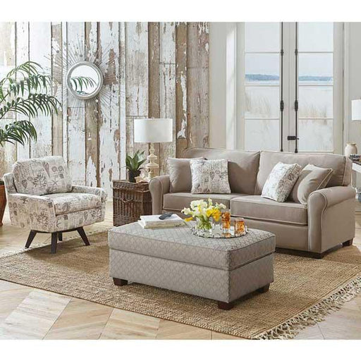 SHANNON COLLECTION STATIONARY SOFA QUEEN SLEEPER- S14QE - Holmwood's Furniture & Design Center (Somersworth, NH)