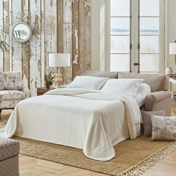 SHANNON COLLECTION STATIONARY SOFA FULL SLEEPER- S14FR - Holmwood's Furniture & Design Center (Somersworth, NH)