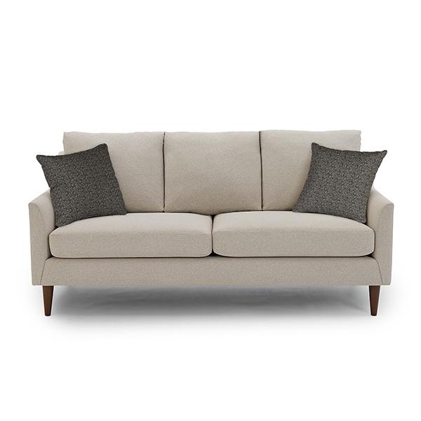 SMITTEN COLLECTION STATIONARY SOFA W/2 PILLOWS- S30DW - Holmwood's Furniture & Design Center (Somersworth, NH)