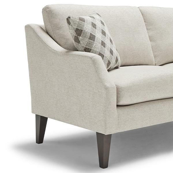 SYNDICATE COLLECTION STATIONARY SOFA W/2 PILLOWS- S32R - Holmwood's Furniture & Design Center (Somersworth, NH)